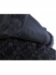 Gothic Female Black Retro Patterned Plaid Hooded Shawl Medium Long Coat