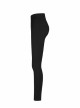 Steam Punk Female Black Elastic Bat High Waist Leggings