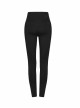 Steam Punk Female Black Elastic Bat High Waist Leggings