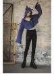 Steam Punk Female Black Elastic Bat High Waist Leggings