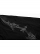 Steam Punk Female Black Elastic Bat High Waist Leggings