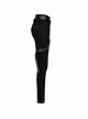 Steam Punk Diablo War-Hee Female Detachable Loop Denim Skinny Jeans