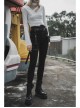 Steam Punk Diablo War-Hee Female Detachable Loop Denim Skinny Jeans