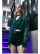 Steam Punk Female Casual Heart Belt Metal Zipper Shorts