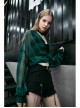 Steam Punk Female Casual Heart Belt Metal Zipper Shorts