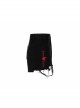 Steam Punk Casual Female Rose Embroidery Black Denim Shorts
