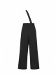 Steam Punk Female High Waist Wide Legged Stitching Strap Pants