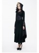 Gothic Lace Big Horn Sleeve Pointed Hat Suede Velveteen Floral Lady Tunic Voluminous Skirt wine red Satin hat black Coats