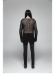 Steam Punk Male Casual Black Ripped Pullover Sweater
