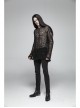 Steam Punk Male Casual Black Ripped Pullover Sweater