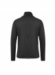 Ragged Turn-Down Collar Woolen Long Sleeve Irregular Hem Black Punk T-Shirt