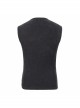 Black Striped Knitting Shoulder White Armor Shape Chest Lace-Up Punk Vest