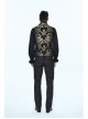 Black And Gold Palace Big Jacquard Pattern Short Gothic Waistcoat