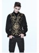 Black And Gold Palace Big Jacquard Pattern Short Gothic Waistcoat
