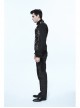 Black And Silver Palace Big Jacquard Pattern Short Gothic Waistcoat
