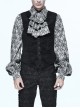 Chinese Frog Button Waist Loop Buckle Black Gothic Waistcoat