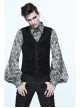 Chinese Frog Button Waist Loop Buckle Black Gothic Waistcoat