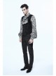 Chinese Frog Button Waist Loop Buckle Black Gothic Waistcoat