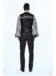 Chinese Frog Button Waist Loop Buckle Black Gothic Waistcoat