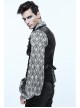 Chinese Frog Button Waist Loop Buckle Black Gothic Waistcoat