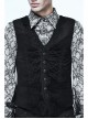 Chinese Frog Button Waist Loop Buckle Black Gothic Waistcoat