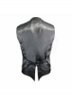 Chinese Frog Button Waist Loop Buckle Black Gothic Waistcoat