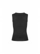 Steam Punk Female Elastic Black Cross Hollow Knitted Vest