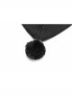 Gothic Witch Black Soft Woolen Hooded Dress