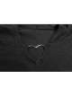 Gothic Witch Black Soft Woolen Hooded Dress