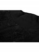 Gothic Female Retro Black Rose Lace-up Mesh Dress