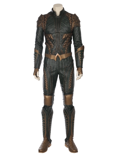Justice League Aquaman Arthur Curry Battle Suit Halloween Cosplay Costume Full Set