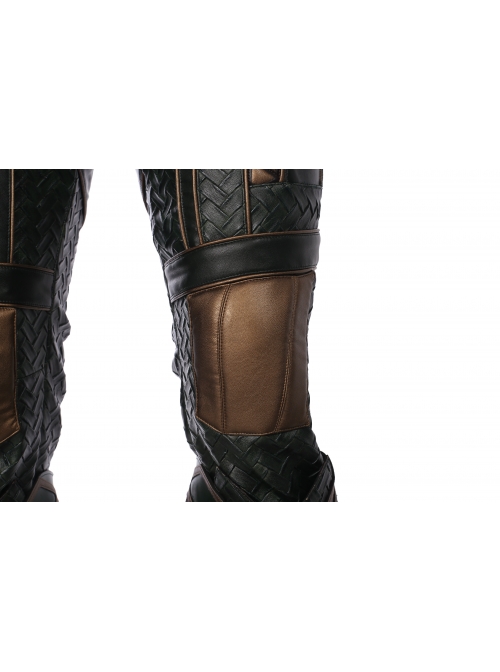 Justice League Aquaman Arthur Curry Battle Suit Halloween Cosplay Costume Full Set