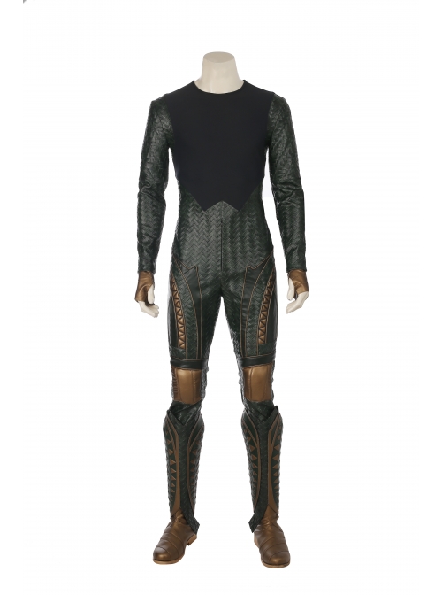 Justice League Aquaman Arthur Curry Battle Suit Halloween Cosplay Costume Full Set