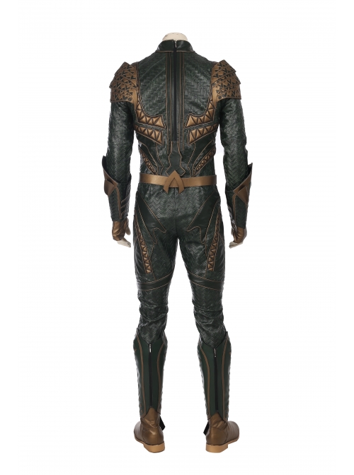 Justice League Aquaman Arthur Curry Battle Suit Halloween Cosplay Costume Full Set