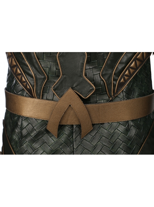 Justice League Aquaman Arthur Curry Battle Suit Halloween Cosplay Costume Full Set