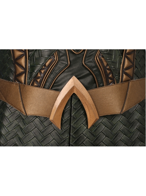 Justice League Aquaman Arthur Curry Battle Suit Halloween Cosplay Costume Full Set