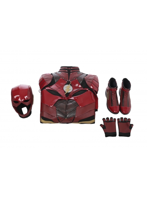 Justice League The Flash Barry Allen Halloween Cosplay Costume Full Set