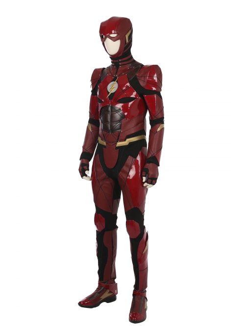 Justice League The Flash Barry Allen Halloween Cosplay Costume Full Set