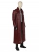 Guardians Of The Galaxy Vol 2 Star-Lord Peter Jason Quill Halloween Cosplay Costume Red Long Windbreaker Full Set