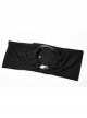 Gothic Witch Black Elastic Hooded Metal Belt Dress