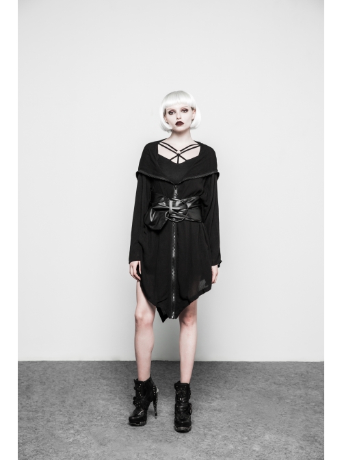slim fit dress slacks Charming Charlie Tall Namilla Collared Mini Dress in Black, Size Medium