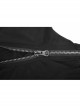 Gothic Female Black Hooded Irregular Hem Dress With Belt