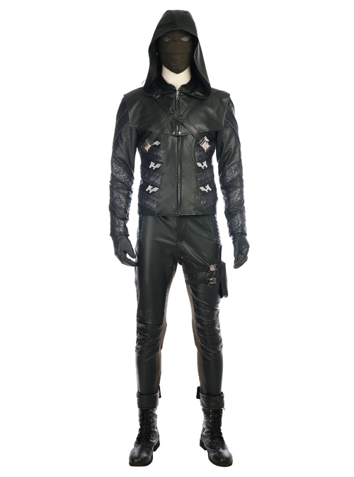Arrow Season 5 Prometheus Halloween Cosplay Costume Battle Suit Full Set