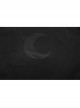 Gothic Female Black Off The Shoulder Moon Printed Slim Fitting Dress