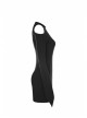 Gothic Female Black Off The Shoulder Moon Printed Slim Fitting Dress