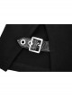 Gothic Female Black Off The Shoulder Moon Printed Slim Fitting Dress