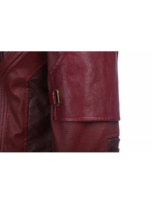 Guardians Of The Galaxy Vol 2 Star-Lord Peter Jason Quill Halloween Cosplay Costume Red Short Jacket Full Set