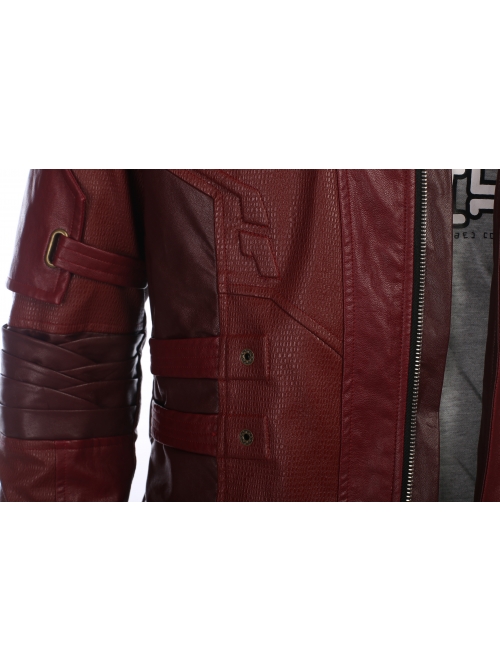 Guardians Of The Galaxy Vol 2 Star-Lord Peter Jason Quill Halloween Cosplay Costume Red Short Jacket Full Set