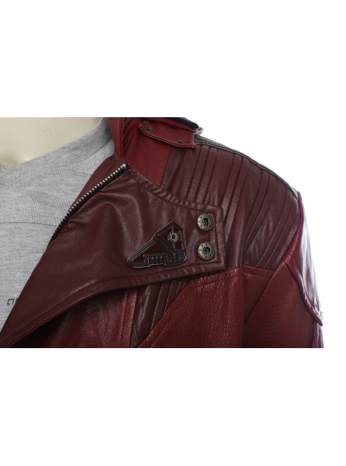 Guardians Of The Galaxy Vol 2 Star-Lord Peter Jason Quill Halloween Cosplay Costume Red Short Jacket Full Set