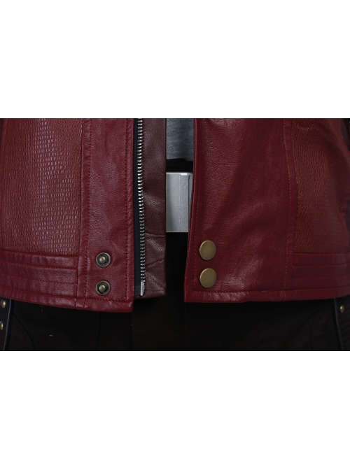 Guardians Of The Galaxy Vol 2 Star-Lord Peter Jason Quill Halloween Cosplay Costume Red Short Jacket Full Set